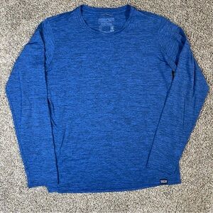 Patagonia Capilene Cool Daily Long Sleeve Crew Neck T-Shirt Blue Women’s Small